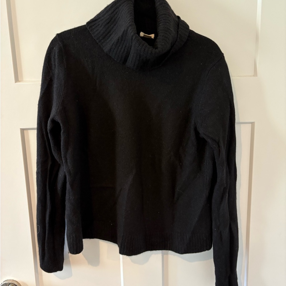 J. Crew Classic Black Turtle Neck Sweater